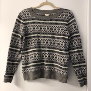 J Crew Patterned Sweater